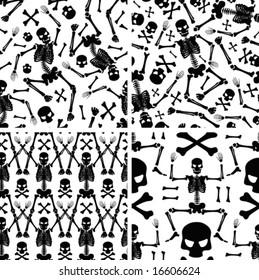 Set of seamless images with skeletons