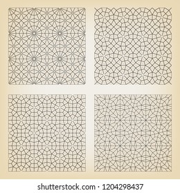 Set of Seamless Islamic backgrounds