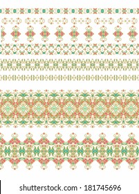 Set of seamless laced patterns