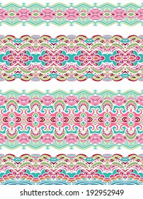 Set of seamless laced patterns