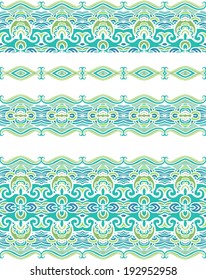 Set of seamless laced patterns