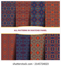 Set of seamless line patterns.geometric backgrounds collection. Endless repeating linear texture for wallpaper, packaging, banners, invitations, business cards, fabric print.