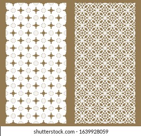 A set of seamless linear patterns on a colored background. Decorative vintage, retro style. Abstract geometric illustration