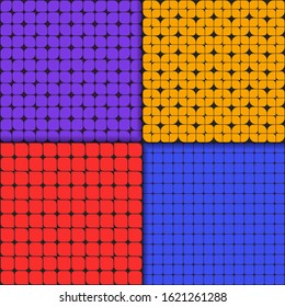 Set of seamless modern geometric patterns vector design.