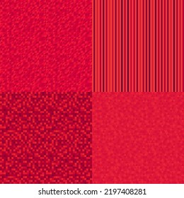 Set of seamless multicolored patterns. Abstract geometric textures. Prints for polygraphy, banners, shirts and textiles