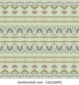 Set of seamless ornamental  stripes