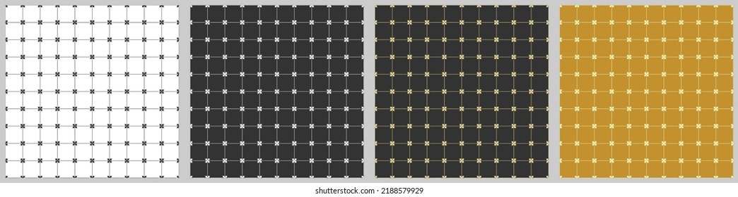 A set of seamless ornaments for texture, textiles, simple backgrounds, decorations and creative ideas. Flat style