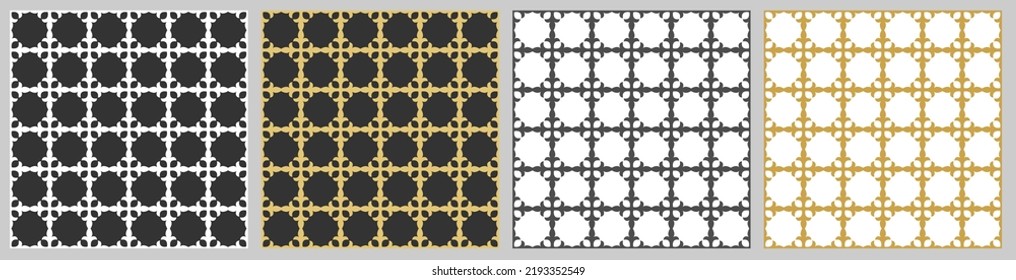 Un conjunto de adornos sin costura para texturas, textiles, antecedentes simples, decoraciones e ideas creativas. Estilo plano