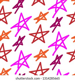 set seamless pattern with abstract stars for textile fabric paper wallpaper superior design unique vector