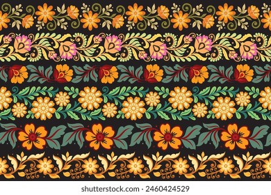 Set seamless pattern background Geometric ethnic oriental ikat seamless pattern traditional Design for background, carpet, wallpaper, clothing, wrapping, Batik, fabric, illustration embroidery.

