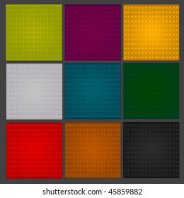 set of seamless pattern background | vector