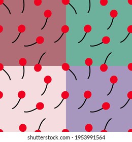 set seamless pattern with colorful balloons, vector illustration.
