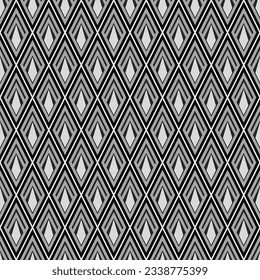 A set of seamless pattern with geometric shapes, ornament different colors, 1000x1000 pixels. Vector graphic
