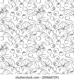 Ensemble de motifs harmonieux de feuilles et de bleuets.  Dessin de trait. Les lignes ont des largeurs différentes.  Noir-blanc.