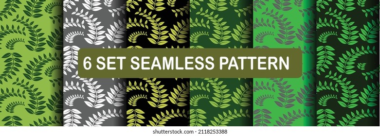 Set of seamless pattern leaves.
Very suitable for batik clothes, pillowcases, bed sheets, blankets, ceramics, wallpaper, and more