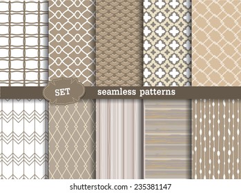 set seamless pattern retro, thai design