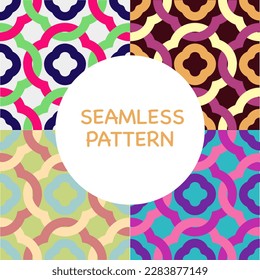 Set for seamless pattern style abstract vector illustation.Design for clothing,carpet,fabric