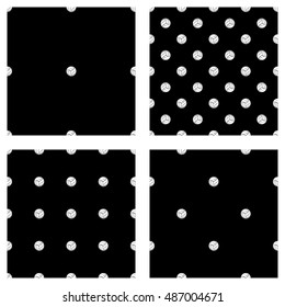 Set. seamless pattern volleyball ball