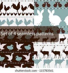 Set of seamless patterns