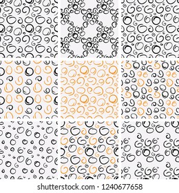 Set of  seamless patterns.