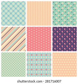 set of seamless patterns