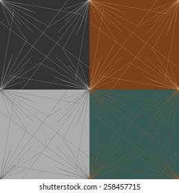 Set of seamless patterns of beams of various sizes