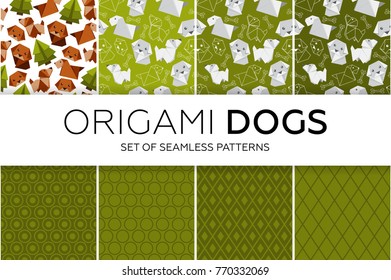 
Set of seamless patterns for creating a background.