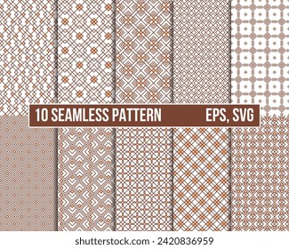 set of seamless patterns, set of geometric pattern