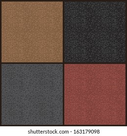 Set of seamless patterns for imitation of plush, short fur, leather, rough surfaces