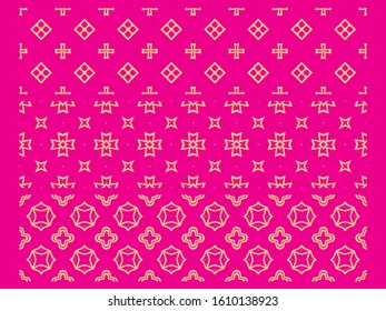Set of seamless patterns on a colored background