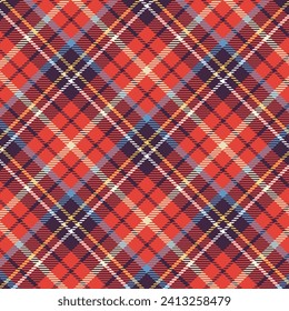 set of seamless patterns red checkered pattern