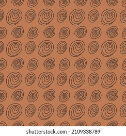 A set of seamless patterns with spirals, 1000x1000, vector graphics.
