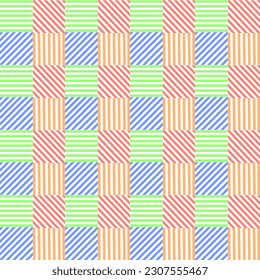 set of seamless patterns with stripes