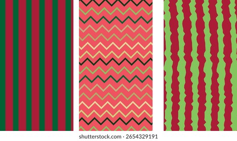 set of seamless patterns, summer pattern, watermelon design
