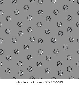 A set of seamless patterns of tablets (pills) pixels 1000x1000, vector grafic.