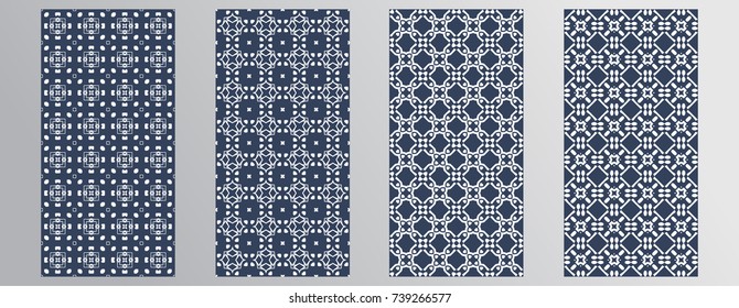 Set seamless patterns (tiling). Modern design texture. Endless texture can be used for wallpaper, pattern fills, web page background, surface textures. Eps10 vector.
