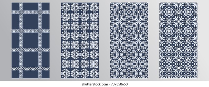 Set seamless patterns (tiling). Modern design texture. Endless texture can be used for wallpaper, pattern fills, web page background, surface textures. Eps10 vector.