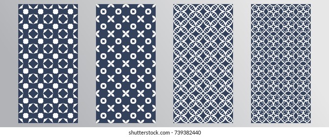 Set seamless patterns (tiling). Modern design texture. Endless texture can be used for wallpaper, pattern fills, web page background, surface textures. Eps10 vector.