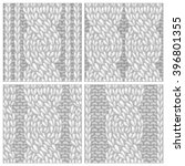 Set of Seamless Six-Stitch Cable Stitch Patterns. Twisting to the left cables. Rope cables. Vector high detailed stitches. Boundless background can be used for web page backgrounds and invitations.
