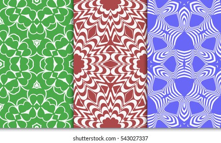 set of seamless sophisticated geometric pattern based on repetitive simple forms. vector illustration. for interior design, backgrounds, card, textile industry.