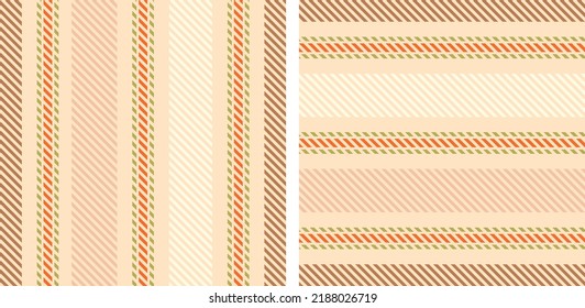 Set seamless stripe pattern. Colored textured a wallpaper. Vertical, horizontal and diagonal lines. Textile design. Of printing on fabric, shirt, textile, curtain and tablecloth. Vector graphic.