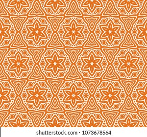 Set of Seamless texture of floral ornament. Super vector illustration. For the interior design, printing, web and textile
