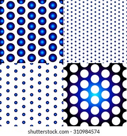 Set seamless texture in the form of a square tile