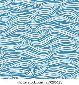 Set of seamless textures with a symbolic image of waves