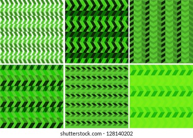 set of seamless triangles background