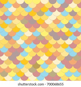 Set seamless vector backgrounds. Roof tiles. Scales. Patches. Mosaic. Geometric mottled colored pattern. Beautiful vector illustration. Sequins. Tile. Abstract texture.