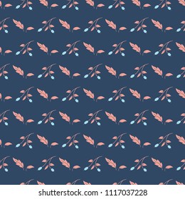 Set of seamless vector floral patterns, spring/summer backdrop. Hand drawn surface pattern design with flowers in garden. Seamless texture perfect for wallpapers,web backgrounds, surface textures.