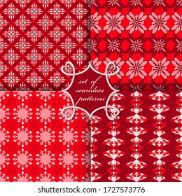set of seamless vector paper with abstract geometric shapes  and design elements for decoration