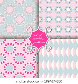 conjunto de papel vectorial sin fisuras con formas geométricas abstractas, patrones circulares y elementos de diseño para la decoración. Se puede usar para papeles de pared, rellenos imágenes, fondo, superficie