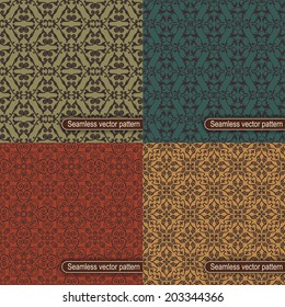 Set of seamless vector pattern